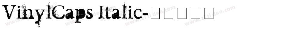 VinylCaps Italic字体转换